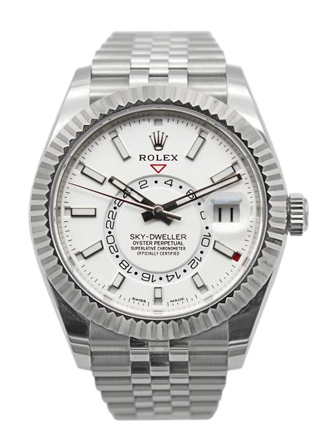 rolex sky dweller jubilee white|sky dweller Rolex 42 mm.